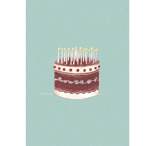 Greetings card "Birthday cake" for <a href="http://uayayu.com" target="_blank">uayayu</a>